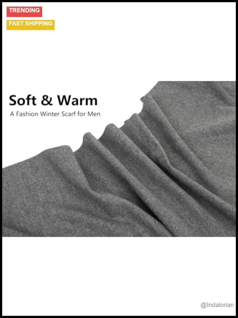 Winter Scarf Long Warm Thick Shawl for Cold Weather Cashmere Blend
